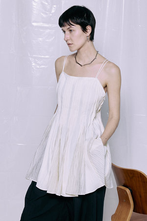 メゾンスペシャル/MAISON SPECIALの【予約販売】Knife Pleat Mini Dress/ナイフプリーツミニワンピース(110500/110501)