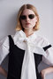 【予約販売】Studded Half-Sleeve Bow Tie Shirt/スタッズハーフスリーブボウタイシャツ メゾンスペシャル/MAISON SPECIAL