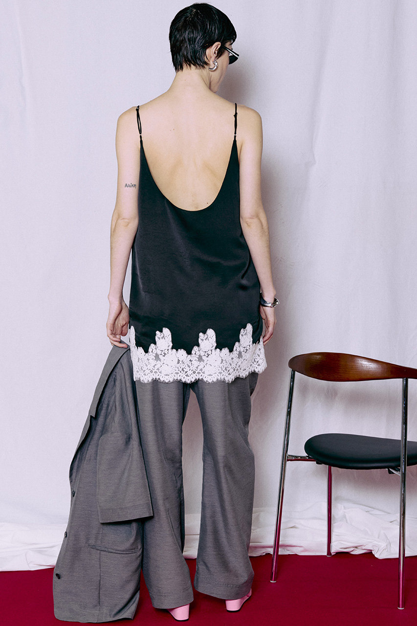 MAISON SPECIAL(メゾンスペシャル)｜Lace Cami/レースキャミ/BLK