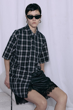 メゾンスペシャル/MAISON SPECIALの【予約販売】Half-Sleeve Over Tie Shirt/ハーフスリーブオーバーネクタイシャツ(110400/110402)