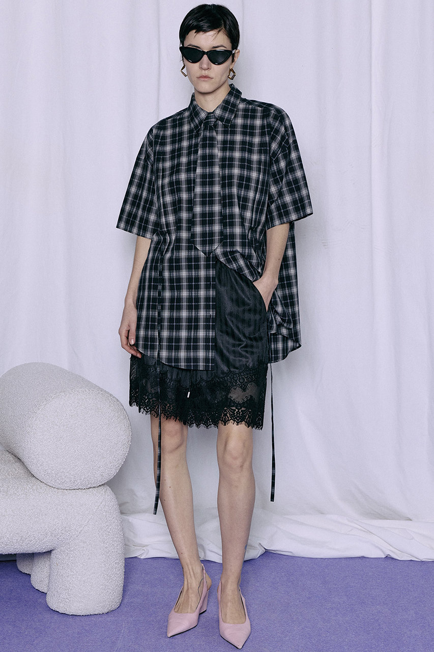 MAISON SPECIAL(メゾンスペシャル)｜Half-Sleeve Over Tie Shirt