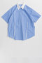 【予約販売】Half-Sleeve Over Tie Shirt/ハーフスリーブオーバーネクタイシャツ メゾンスペシャル/MAISON SPECIAL