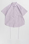 【予約販売】Half-Sleeve Over Tie Shirt/ハーフスリーブオーバーネクタイシャツ メゾンスペシャル/MAISON SPECIAL PPL(パープル)