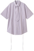 Half-Sleeve Over Tie Shirt/ハーフスリーブオーバーネクタイシャツ
