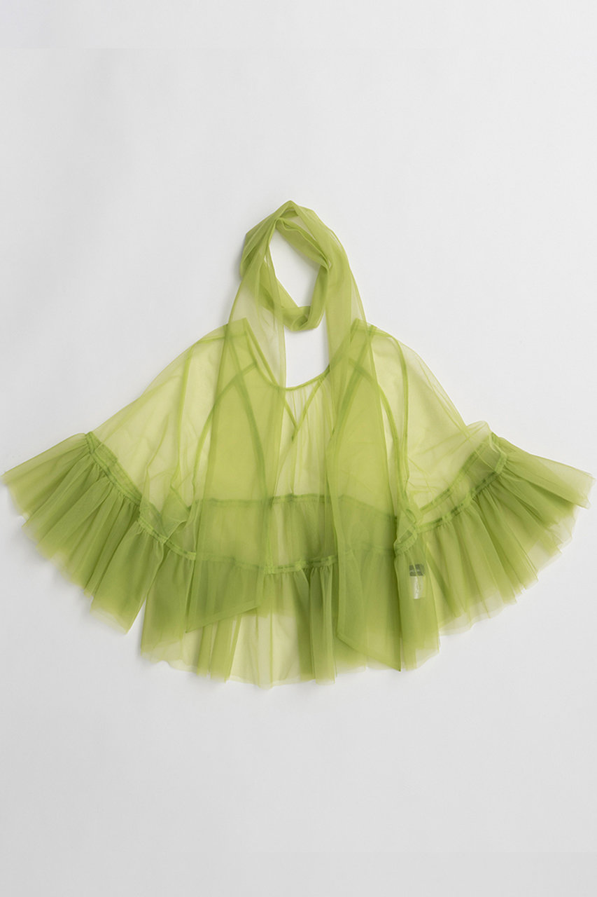メゾンスペシャル/MAISON SPECIALの【予約販売】Multiway Sheer Top/マルチウェイシアートップ(GRN(グリーン)/21261315308)