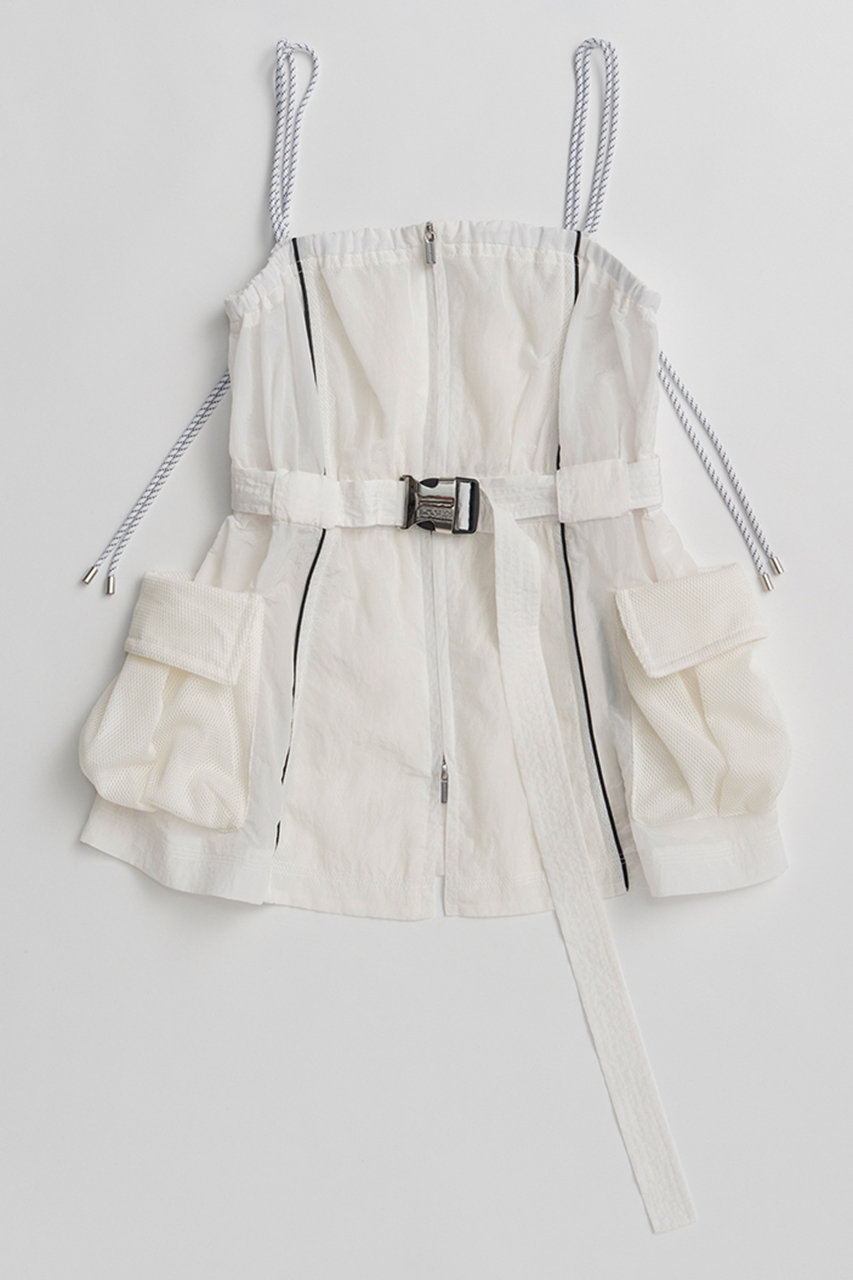 メゾンスペシャル/MAISON SPECIALの【予約販売】Multiway Sporty Cami Tunic/マルチウェイスポーティキャミチュニック(WHT(ホワイト)/21261315309)