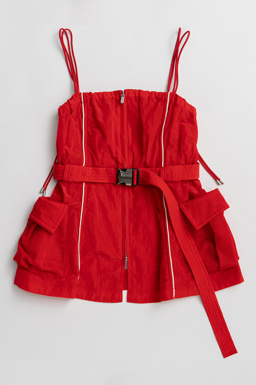 メゾンスペシャル/MAISON SPECIALのMultiway Sporty Cami Tunic/マルチウェイスポーティキャミチュニック(RED(レッド)/21261315309)