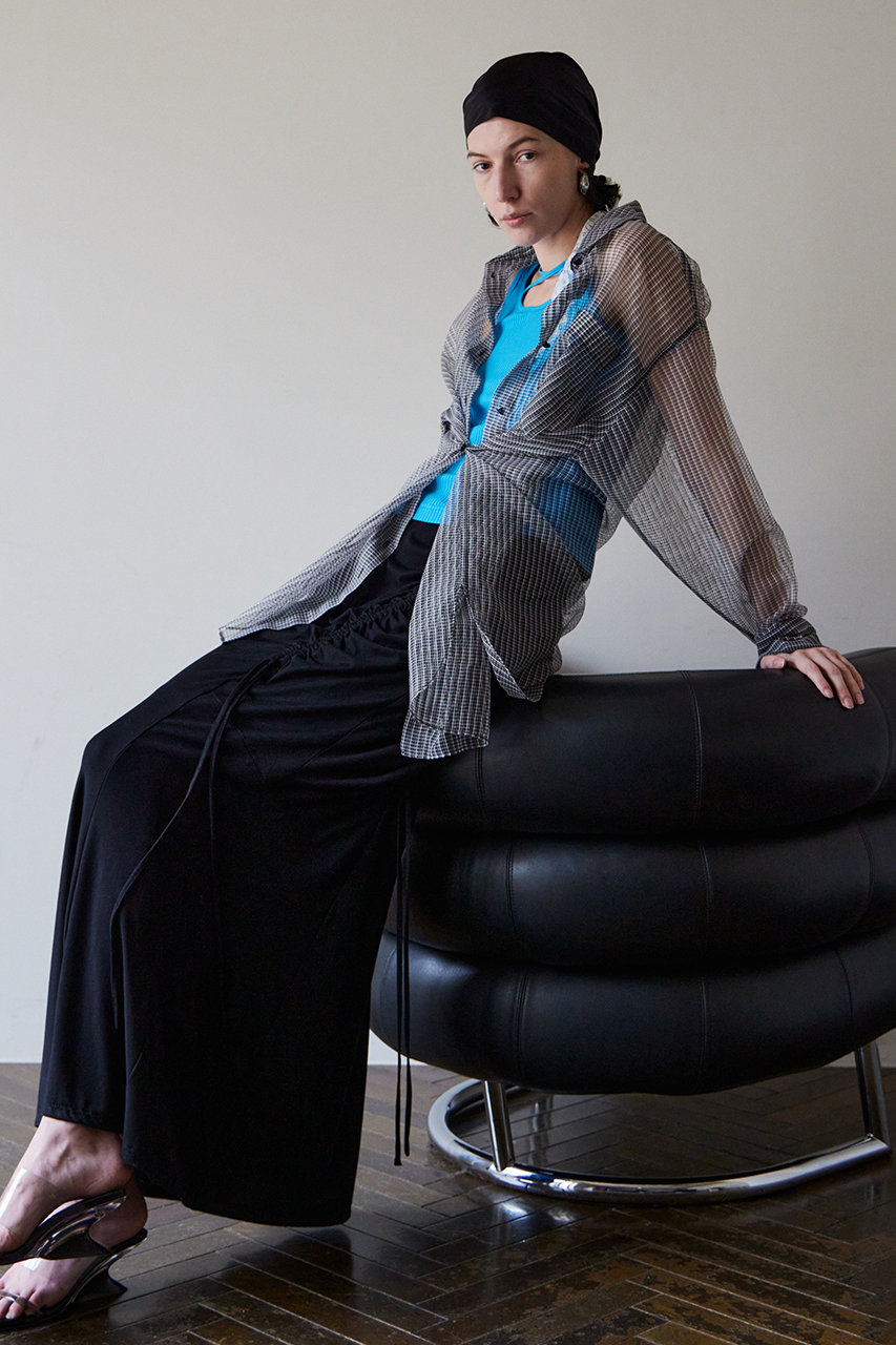 希少✨MAISON SPECIAL トロンプルイユスキントップス シアーブラック MAISON SPECIAL(メゾンスペシャル)｜【予約販売】2WAY Sheer Shirt