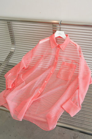 メゾンスペシャル/MAISON SPECIALの【予約販売】2WAY Sheer Shirt/2WAYシアーシャツ