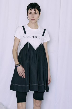 メゾンスペシャル/MAISON SPECIALの【予約販売】Lace V-Neck Tunic/レースVネックチュニック(110500/110505)