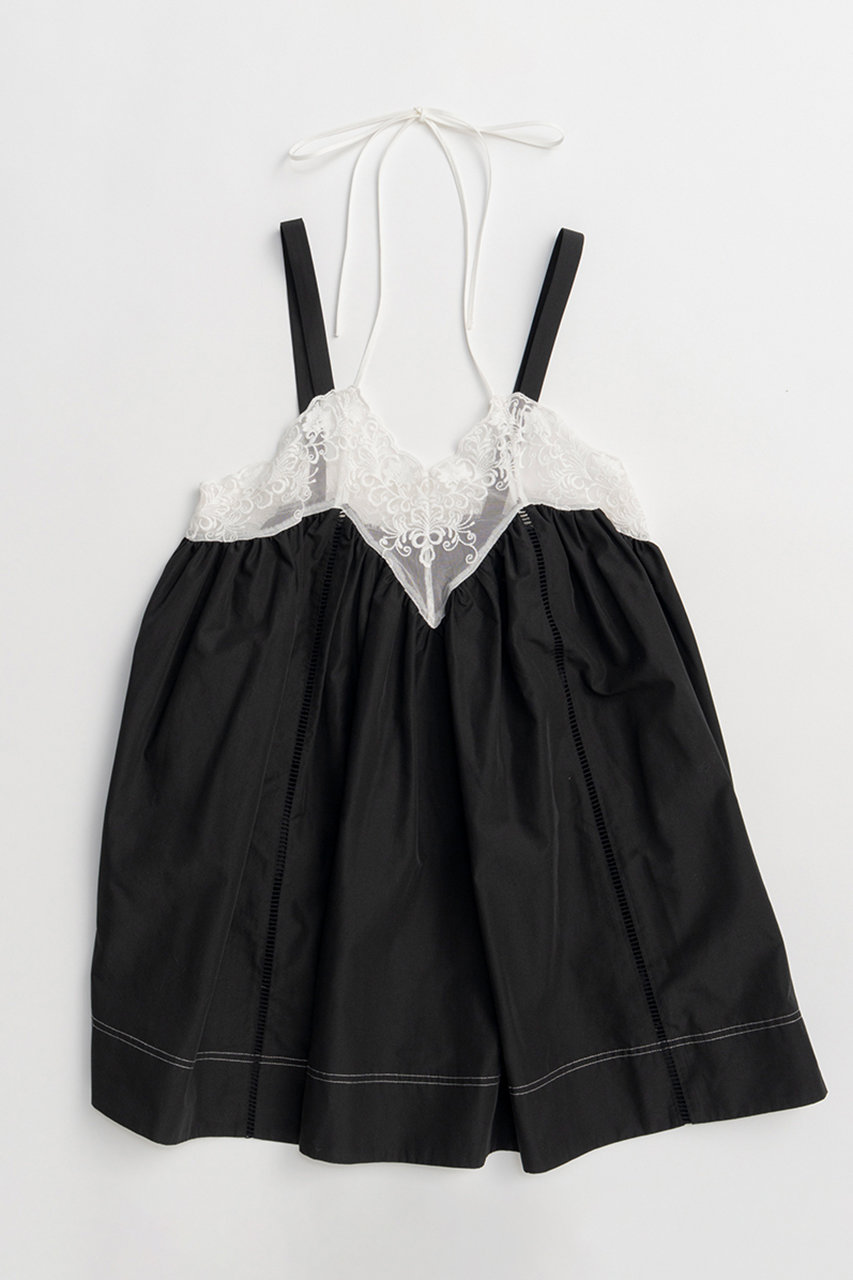 メゾンスペシャル/MAISON SPECIALの【予約販売】Lace V-Neck Tunic/レースVネックチュニック(BLK(ブラック)/21261315805)