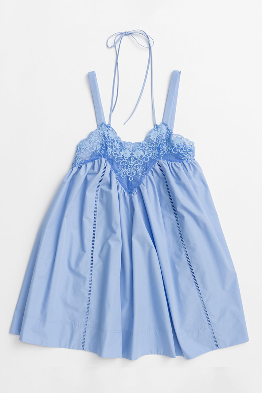 メゾンスペシャル/MAISON SPECIALのLace V-Neck Tunic/レースVネックチュニック(S.BLU(スカイブルー)/21261315805)