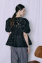 【予約販売】Sheer Flower Jacquard Blouse/シアーフラワージャガードブラウス メゾンスペシャル/MAISON SPECIAL
