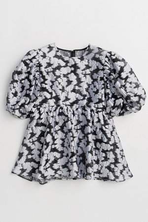 メゾンスペシャル/MAISON SPECIALの【予約販売】Sheer Flower Jacquard Blouse/シアーフラワージャガードブラウス(110400/110402)