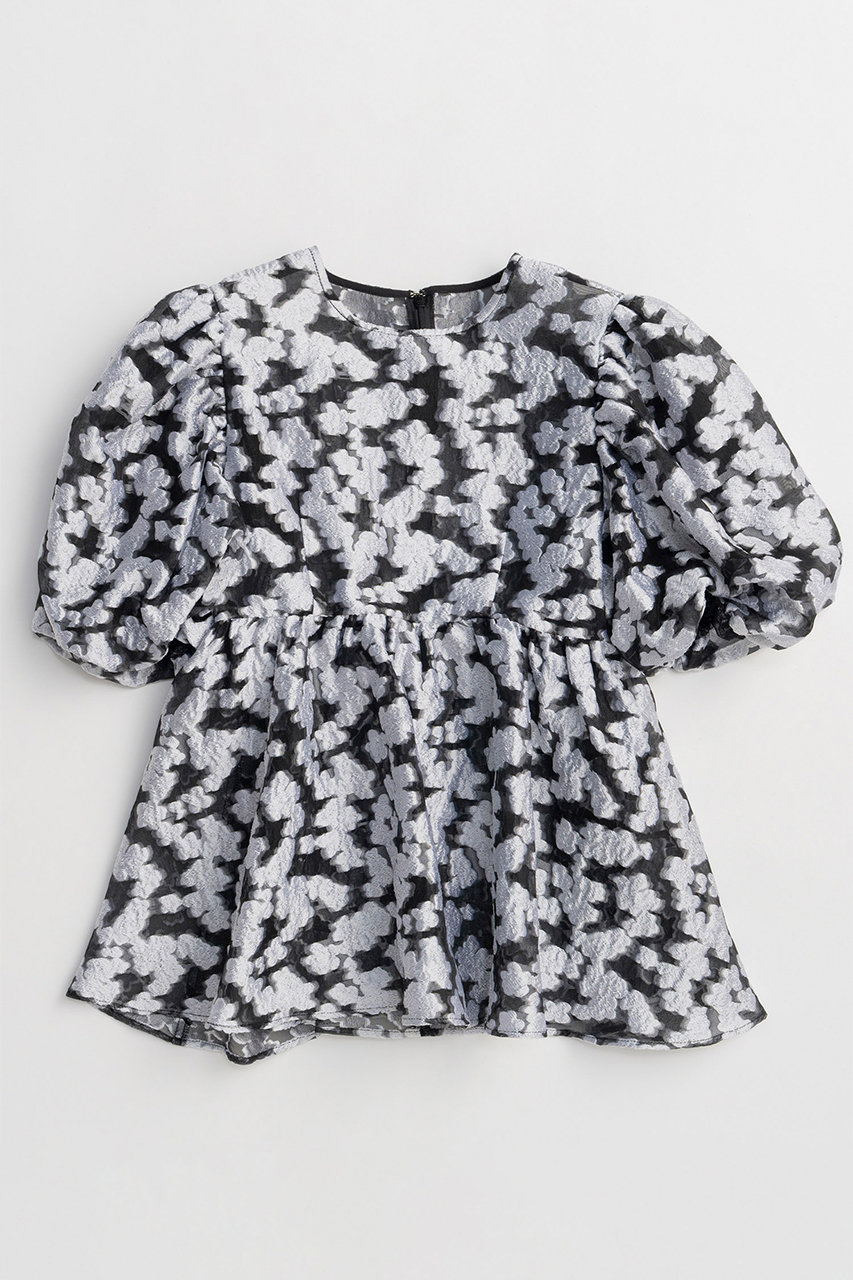 メゾンスペシャル/MAISON SPECIALの【予約販売】Sheer Flower Jacquard Blouse/シアーフラワージャガードブラウス(MLT1(マルチカラー)/21261316304)