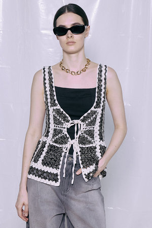 メゾンスペシャル/MAISON SPECIALの【予約販売】Crochet Vest/クロシェベスト(110800/110806)