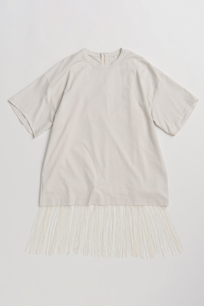 メゾンスペシャル/MAISON SPECIALの【予約販売】Fringe Cupra Jersey T-Shirt/フリンジキュプラジャージTシャツ(IVR(アイボリー)/21261415208)