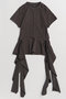 【予約販売】Ruffle Hem T-Shirt/ラッフルヘムTシャツ メゾンスペシャル/MAISON SPECIAL C.GRY(チャコールグレー)