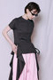 【予約販売】Ruffle Hem T-Shirt/ラッフルヘムTシャツ メゾンスペシャル/MAISON SPECIAL