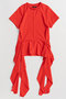 【予約販売】Ruffle Hem T-Shirt/ラッフルヘムTシャツ メゾンスペシャル/MAISON SPECIAL RED(レッド)