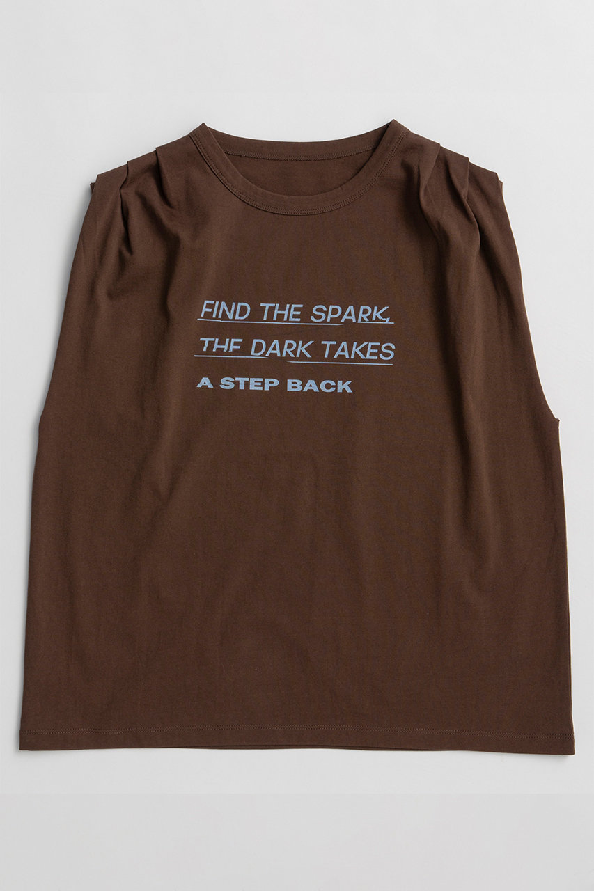 メゾンスペシャル/MAISON SPECIALの【予約販売】Tuck Print Top/タックプリントトップ(BRN(ブラウン)/21261415210)