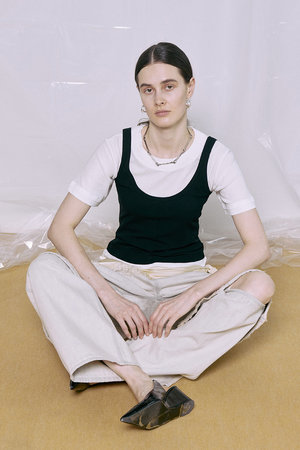 メゾンスペシャル/MAISON SPECIALの【予約販売】Layered Color Compact T-Shirt/レイヤードカラーコンパクトTシャツ(110100/110102)