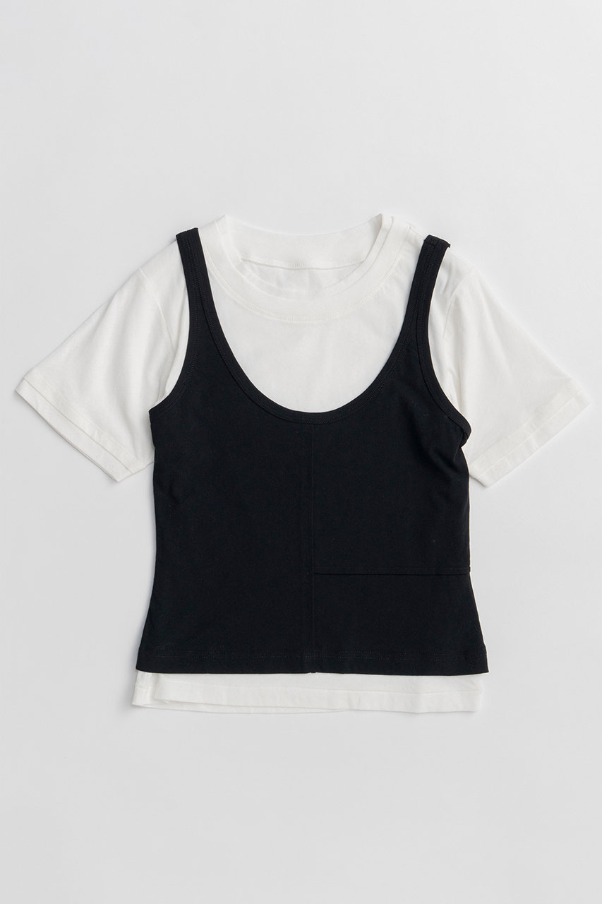 メゾンスペシャル/MAISON SPECIALの【予約販売】Layered Color Compact T-Shirt/レイヤードカラーコンパクトTシャツ(WHT(ホワイト)/21261415211)