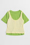 【予約販売】Layered Color Compact T-Shirt/レイヤードカラーコンパクトTシャツ メゾンスペシャル/MAISON SPECIAL GRN(グリーン)