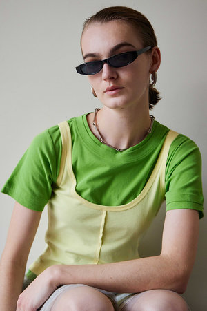 メゾンスペシャル/MAISON SPECIALの【予約販売】Layered Color Compact T-Shirt/レイヤードカラーコンパクトTシャツ(110100/110102)