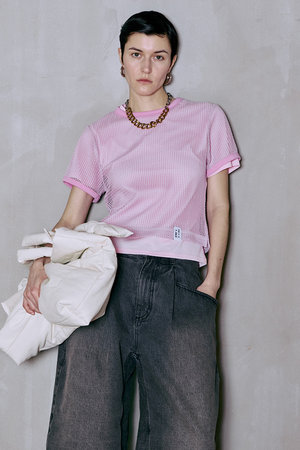 メゾンスペシャル/MAISON SPECIALの【予約販売】Mesh Layered T-Shirt/メッシュレイヤードTシャツ(110100/110102)