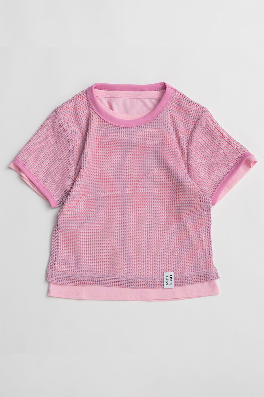 メゾンスペシャル/MAISON SPECIALの【予約販売】Mesh Layered T-Shirt/メッシュレイヤードTシャツ(PNK(ピンク)/21261415311)