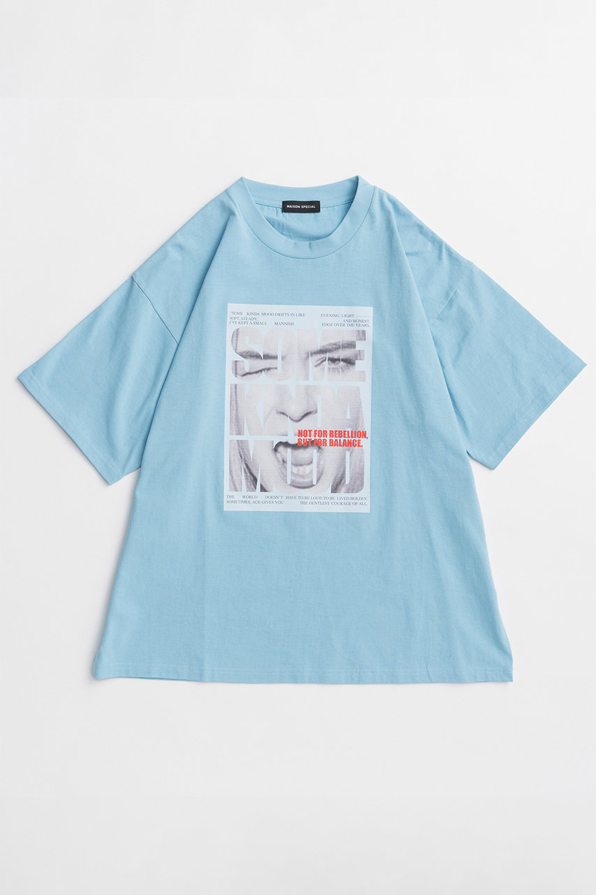 メゾンスペシャル/MAISON SPECIALの【予約販売】SOME KINDA MOOD T-Shirt/SOME KINDA MOOD TEE(BLU(ブルー)/21261415312)