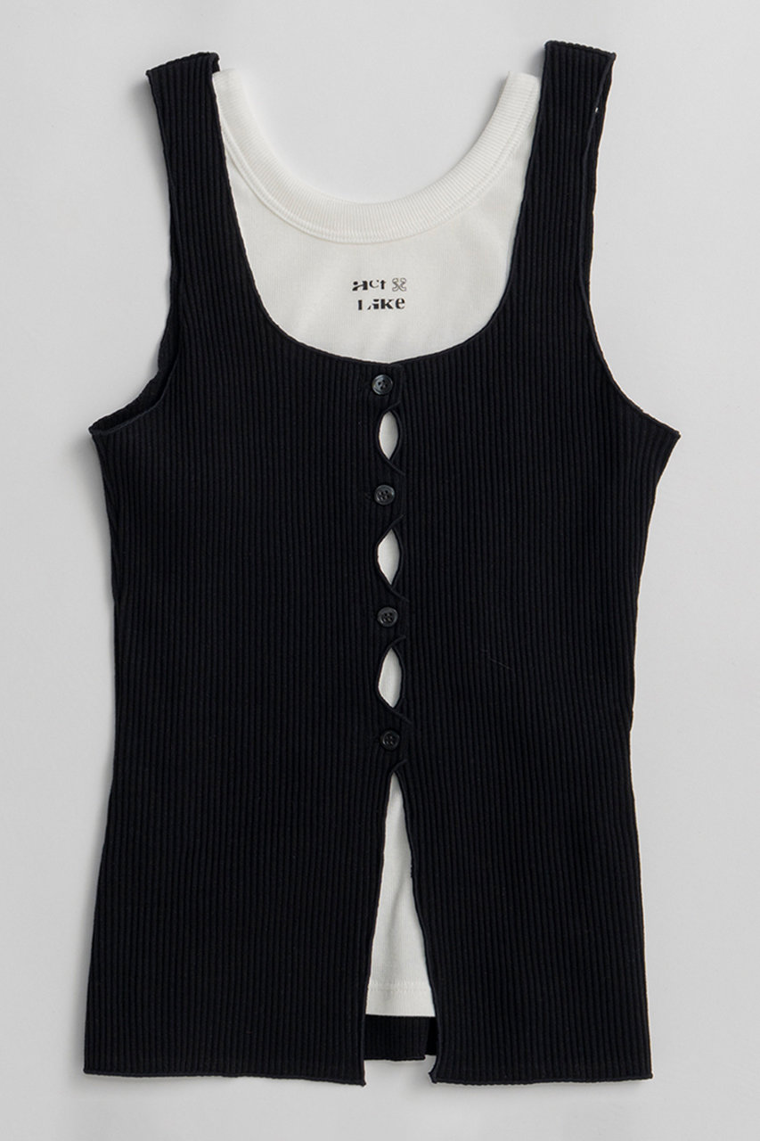 メゾンスペシャル/MAISON SPECIALの【予約販売】Multiway Rib Tank Set/マルチウェイリブタンクセット(WHT(ホワイト)/21261415314)