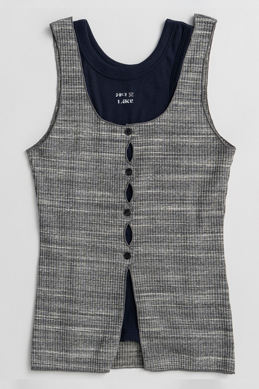 メゾンスペシャル/MAISON SPECIALの【予約販売】Multiway Rib Tank Set/マルチウェイリブタンクセット(NVY(ネイビー)/21261415314)