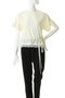 2WAY Lace Trim Pile T-Shirt/2WAYレーストリムパイルTシャツ メゾンスペシャル/MAISON SPECIAL