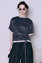 【予約販売】2WAY Lace Trim Pile T-Shirt/2WAYレーストリムパイルTシャツ メゾンスペシャル/MAISON SPECIAL