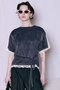【予約販売】2WAY Lace Trim Pile T-Shirt/2WAYレーストリムパイルTシャツ メゾンスペシャル/MAISON SPECIAL
