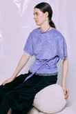2WAY Lace Trim Pile T-Shirt/2WAYレーストリムパイルTシャツ