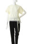 2WAY Lace Trim Pile T-Shirt/2WAYレーストリムパイルTシャツ メゾンスペシャル/MAISON SPECIAL