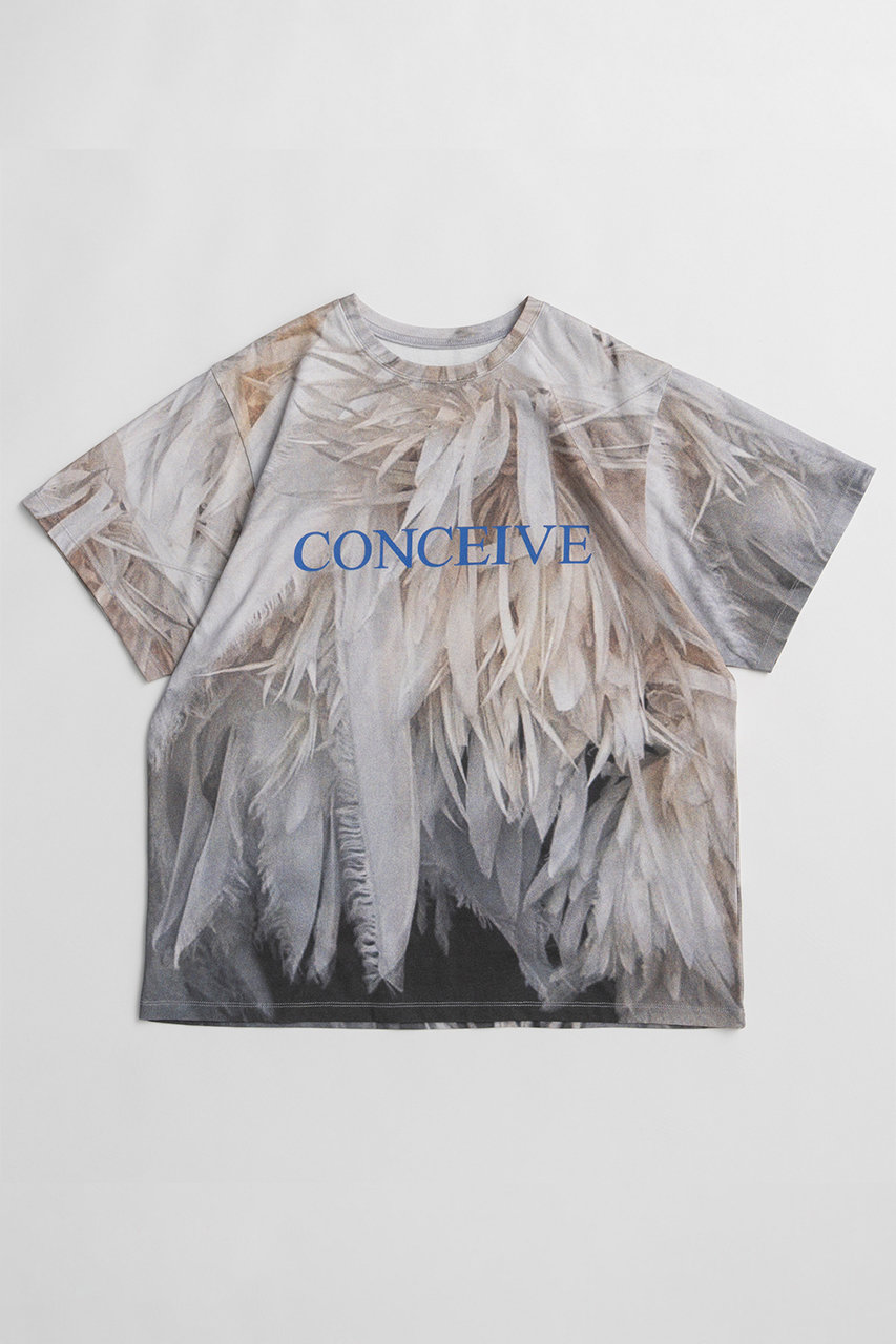 メゾンスペシャル/MAISON SPECIALの【予約販売】Fabric Photo Over T-Shirt/ファブリックフォトオーバーTEE(GRY(グレー)/21261415317)