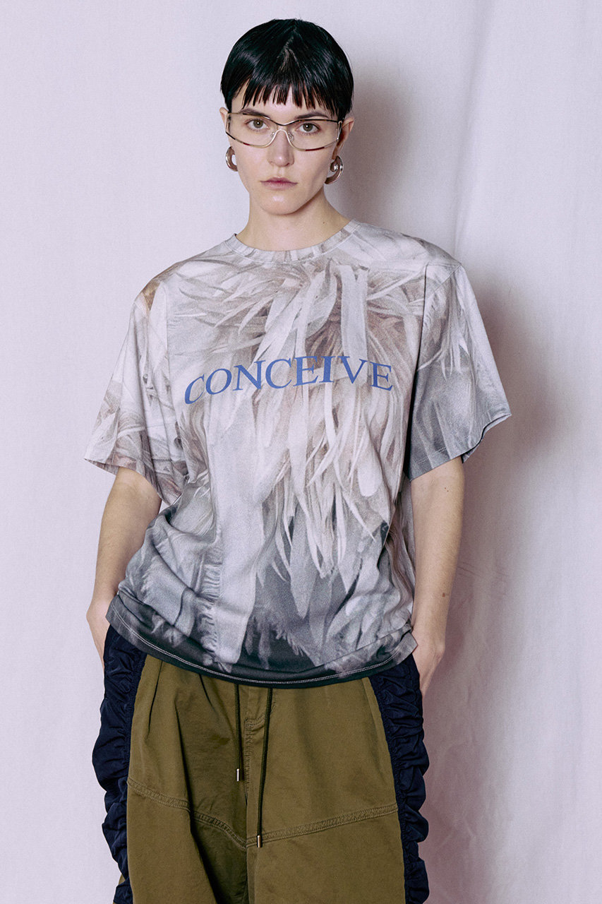 MAISON SPECIAL(メゾンスペシャル)｜Fabric Photo Over T-Shirt