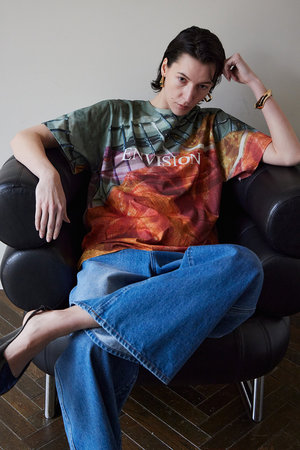 メゾンスペシャル/MAISON SPECIALの【予約販売】Fabric Photo Over T-Shirt/ファブリックフォトオーバーTEE(110100/110102)