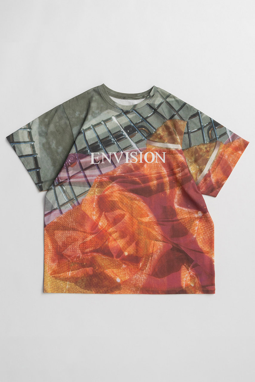 メゾンスペシャル/MAISON SPECIALの【予約販売】Fabric Photo Over T-Shirt/ファブリックフォトオーバーTEE(ORG(オレンジ)/21261415317)