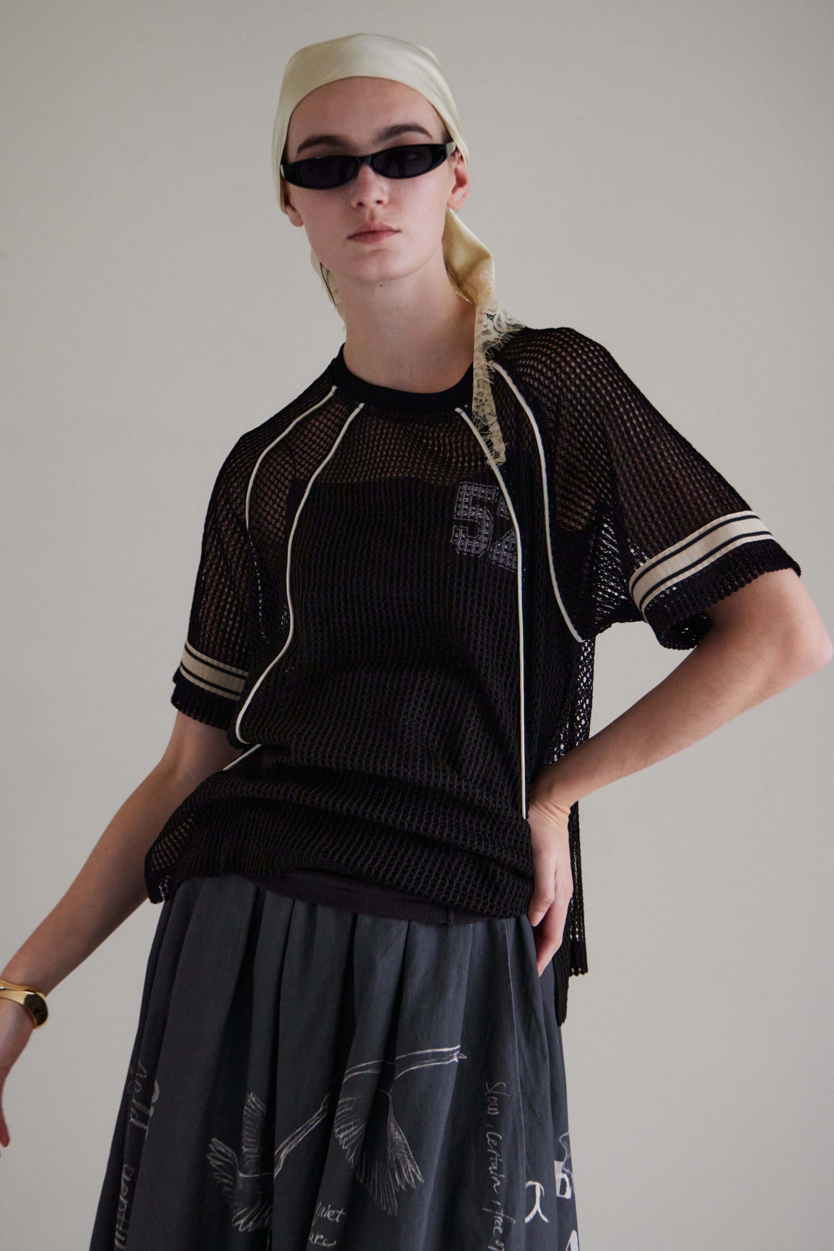 MAISON SPECIAL(メゾンスペシャル)｜Numbering Mesh T-Shirt
