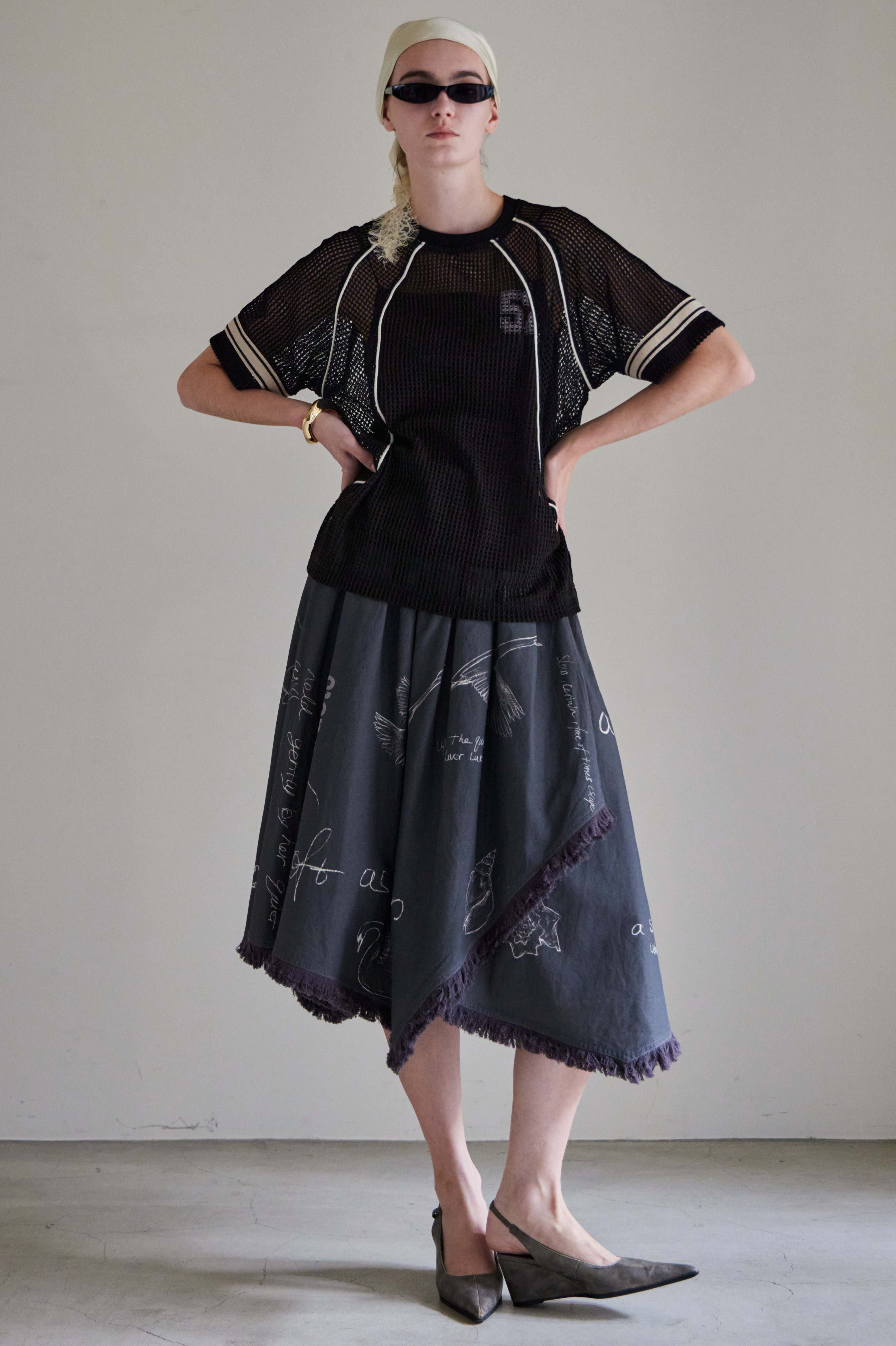 MAISON SPECIAL(メゾンスペシャル)｜Numbering Mesh T-Shirt