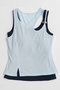 【予約販売】Motif Layered Tank Top/モチーフ付レイヤードタンクトップ メゾンスペシャル/MAISON SPECIAL L.BLU(ライトブルー)