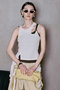 【予約販売】Motif Layered Tank Top/モチーフ付レイヤードタンクトップ メゾンスペシャル/MAISON SPECIAL