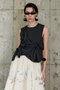Knot Sleeveless Border T-Shirt/ノットノースリーブボーダーTEE メゾンスペシャル/MAISON SPECIAL