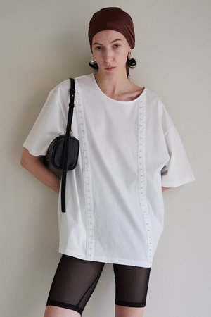 メゾンスペシャル/MAISON SPECIALの【予約販売】Hook-and-Eye Big Over T-Shirt/フックアイビッグオーバーTEE(110100/110102)