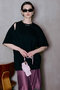 【予約販売】Asymmetrical Drape T-Shirt/アシンメトリードレープTEE メゾンスペシャル/MAISON SPECIAL